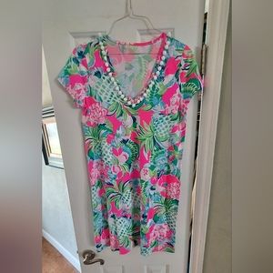 NWT Lily Pulitzer Cotton Dress/Swim Cover Size M